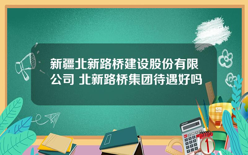 新疆北新路桥建设股份有限公司 北新路桥集团待遇好吗